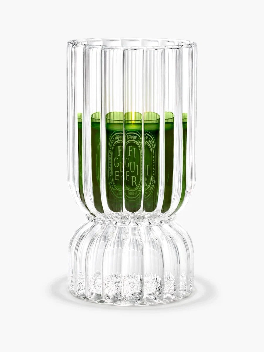 RIBBED CANDLE HOLDER FOR CLASSIC AND MEDIUM CANDLES