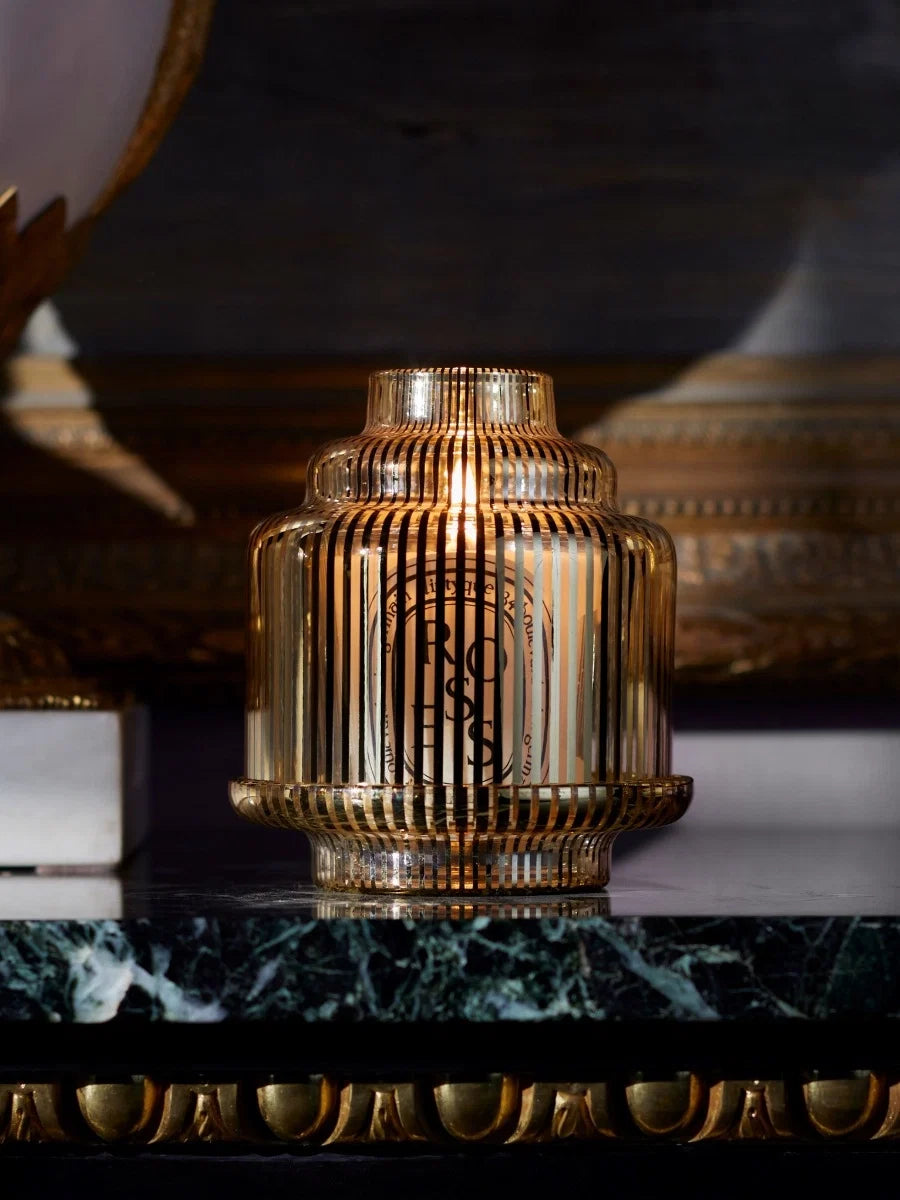 GOLDEN PYRAMID CANDLE HOLDER FOR CLASSIC CANDLES