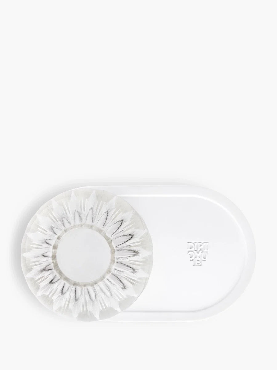RIBBED CANDLE HOLDER WITH OVAL TRAY FOR CLASSIC CANDLES
