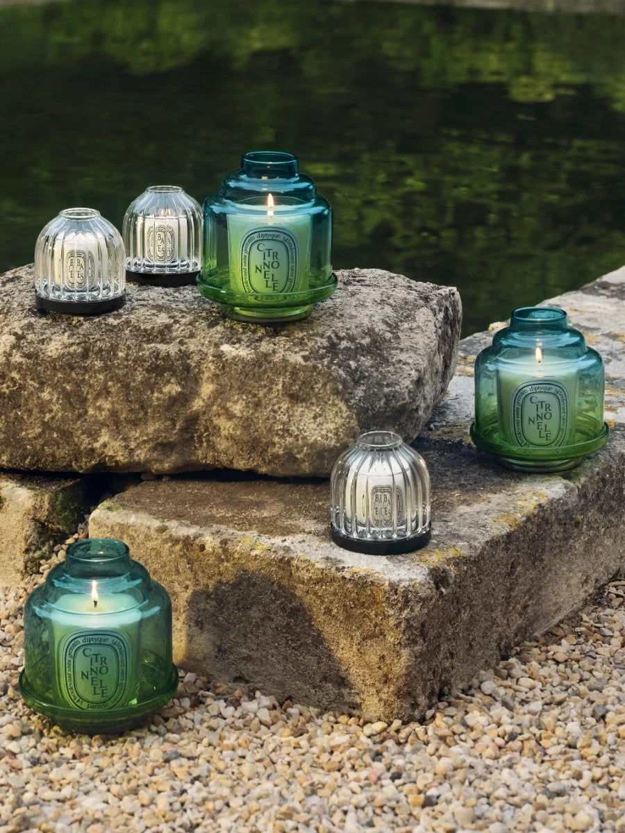 WATER GARDEN PYRAMID CANDLE HOLDER FOR CLASSIC CANDLES