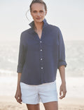 EILEEN Navy, Washed Linen