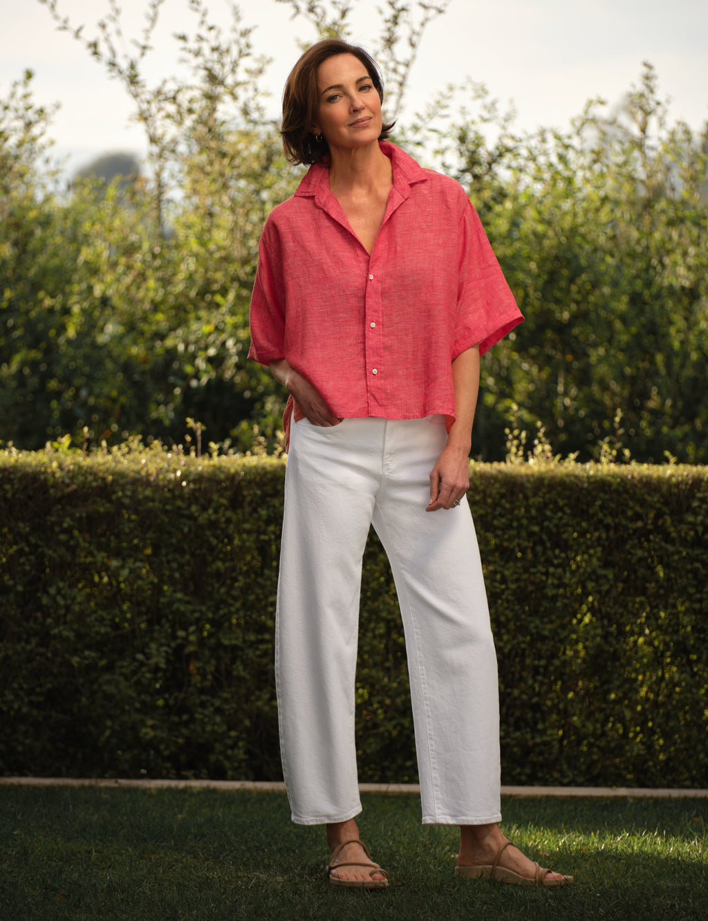 ROSIE Red, Italian Classic Linen