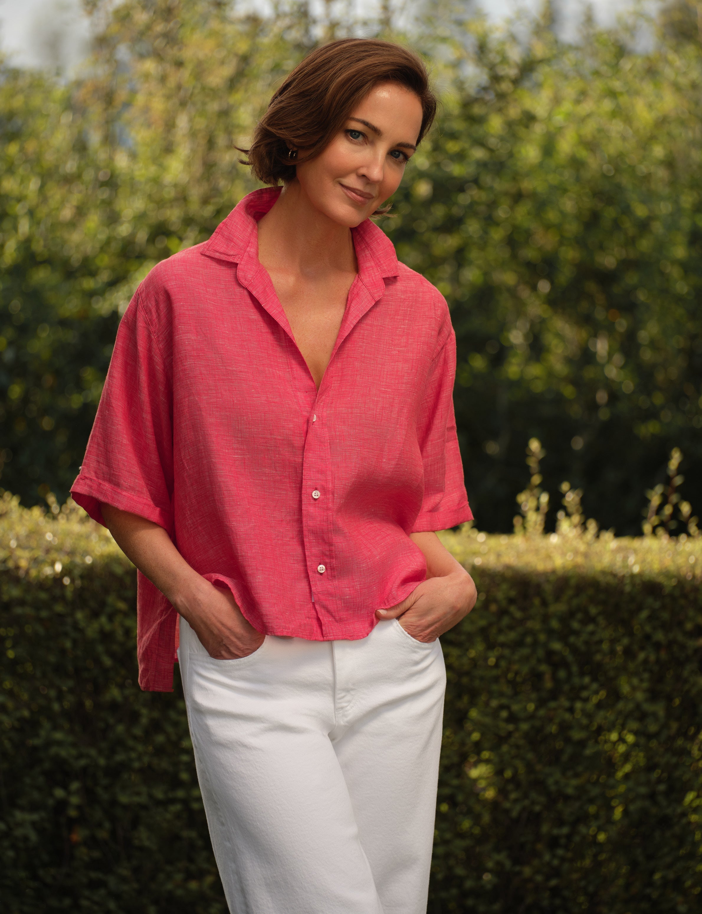 ROSIE Red, Italian Classic Linen