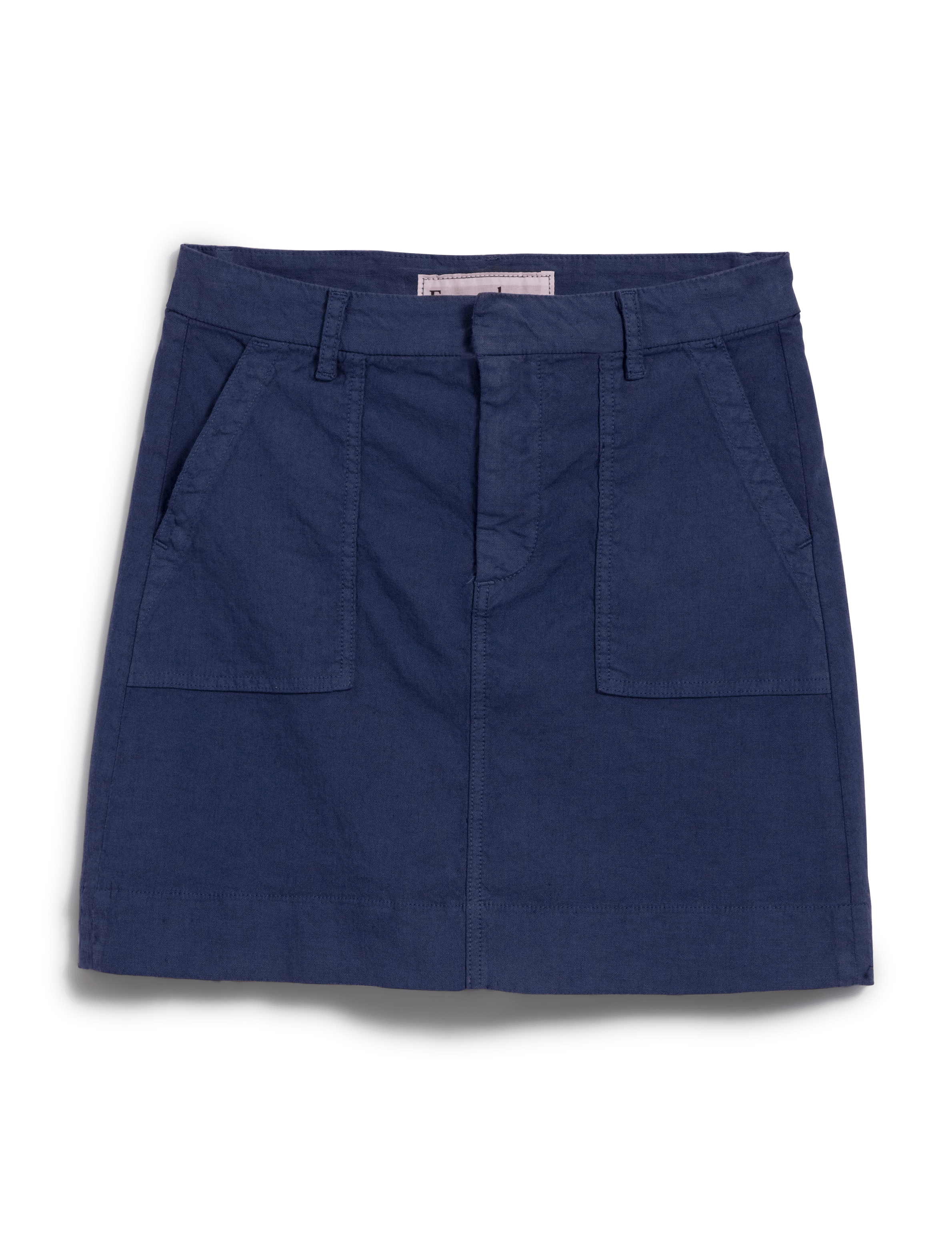 JAMESON SKIRT Summer Navy, Italian Performance Linen