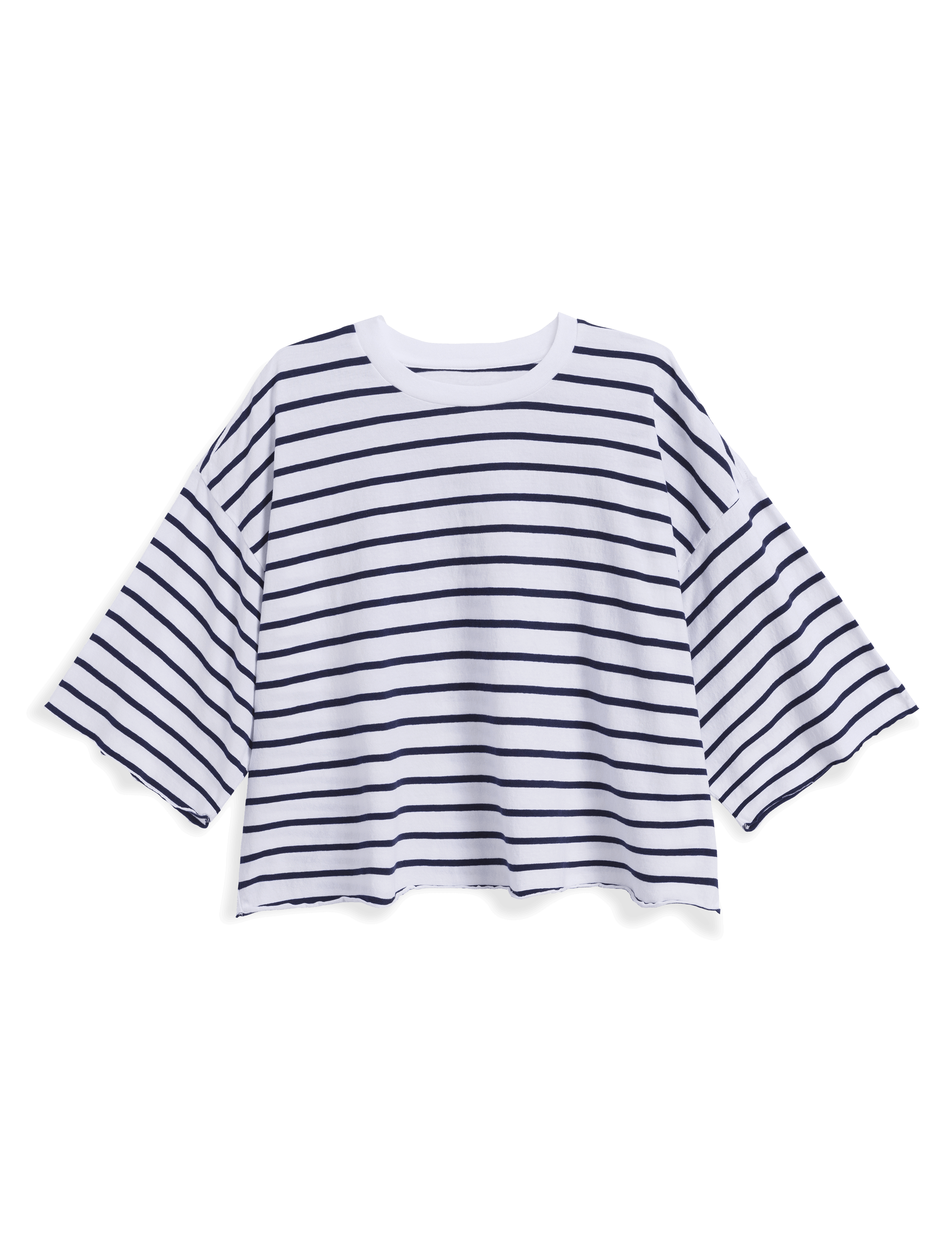 PRESLEY Wide Navy French Stripe, Vintage Jersey