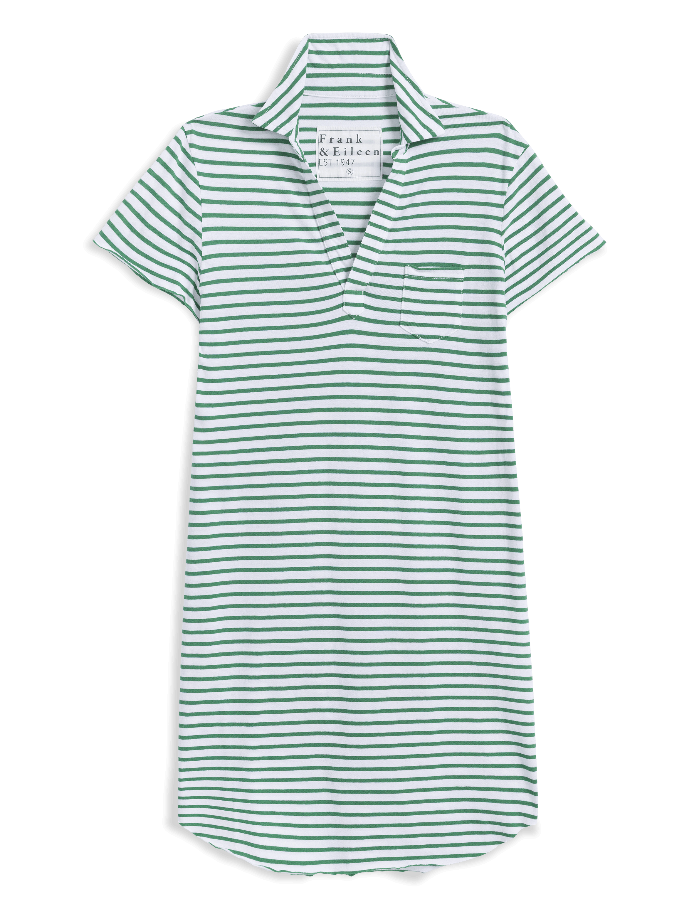 LAUREN Green and White Stripe, Vintage Jersey