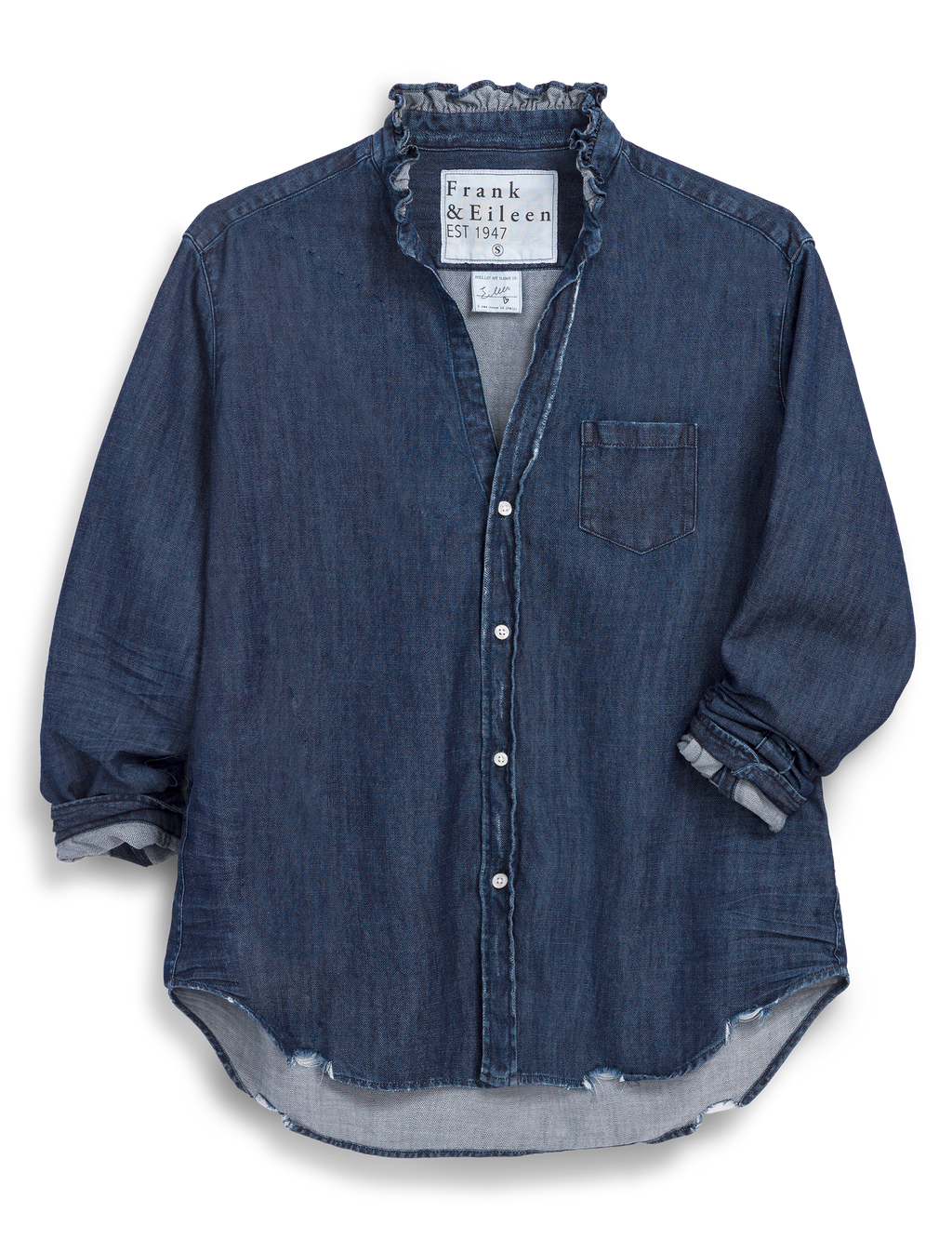 EILEEN RUFFLE Vintage Dark Indigo Wash, Famous Denim