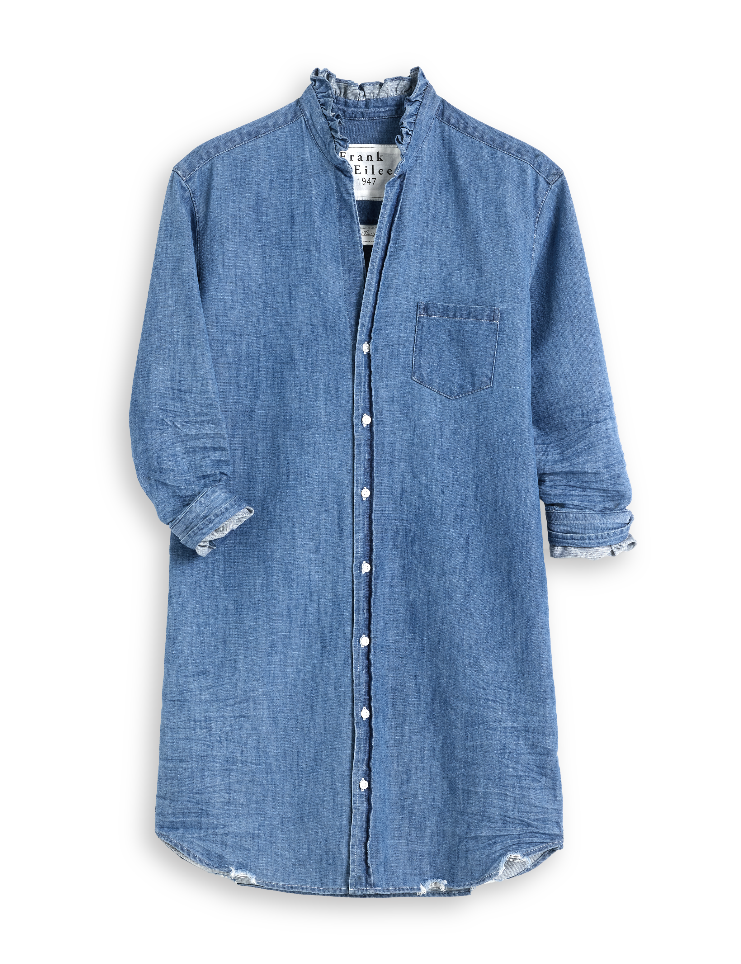 MARY RUFFLE Vintage Stonewashed Indigo, Famous Denim